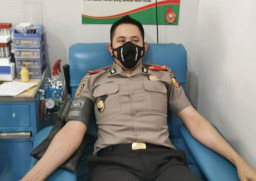 Kompol Prianggo P. Malau, Serdik Sespimmen Angkatan 61, Gelar Donor Darah