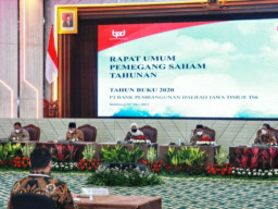 Bank Jatim Bagikan Dividen Rp 48,85,-/Lembar Saham