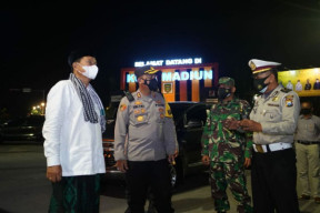 Penyekatan di Kota Madiun, Puluhan Kendaraan Diminta Putar Balik