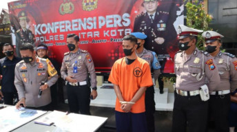 Sempat Kabur, Pelaku Tabrak Lari Berhasil Diamankan Polres Blitar Kota