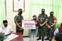 Pangdam Jaya/Jayakarta Tinjau  Proses Penyaluran BTPKLWN