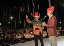 MIEFF 2022 Seremoni Pembukaan Bikin "Menyala" Masjid Kubah 99 Karya Ridwan Kamil