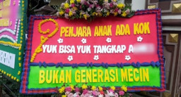 Polres Jaksel Dikirimi Banyak Karangan Bunga, Isinya Minta Polisi Tangkap Agnes