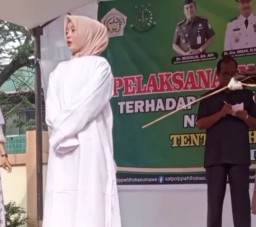 Zina dengan Ipar, Terpidana Dicambuk 100 Kali di Lhokseumawe