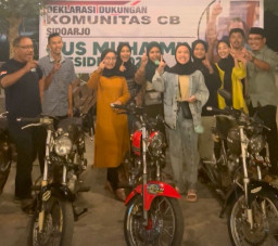 Club Motor CB Sidoarjo Deklarasikan Gus Imin Maju sebagai Presiden
