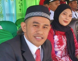 Robby Hadiri Pengibaran  dan Penurunan Bendera HUT RI ke-78 Dapil 3 Kotabaru