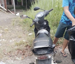 Motor Tabrak Pohon, Pengemudinya Kritis