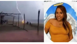 Main di Pantai, Dua Orang Tewas Disambar Petir