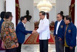 Jokowi Terima Pengurus PWI Pusat di Istana Merdeka