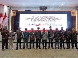 Perkuat KUB, Bank Jatim - Bank Lampung Teken NDA dan PKS Sinergitas Bisnis