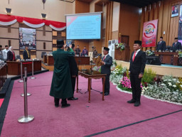 Paripurna DPRD Kabupaten Malang Pengambilan Sumpah PAW Satu Anggota dari PKB