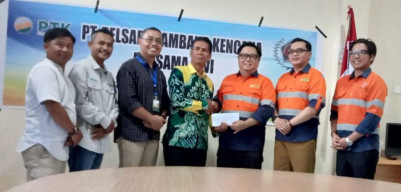 Media Gathering PT. Pelsart Tambang Kencana Bersama PWI Kotabaru, Gelar Bansos