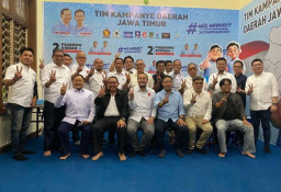 Projo Jatim Kolaborasi dengan TKD, Siapkan Strategi  Prabowo-Gibran Menang 1 Putaran