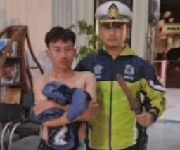 Aksi Heroik Anggota Polantas Polresta Bogor Kota Amankan Pria Bergolok