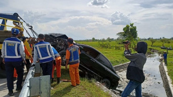 Dua Anggota DPRD Kota Kediri Terlibat Kecelakaan Tunggal di Tol Madiun