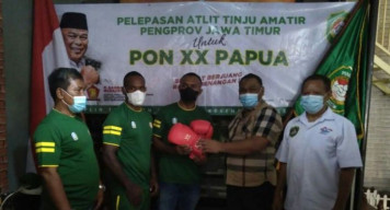 Rahmat Muhajirin Lepas Atlit Tinju untuk Berlaga di PON XX Papua