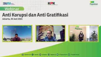 Gandeng KPK, Pegadaian Kampanye Anti Korupsi dan Gratifikasi Lewat Webinar