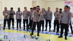 Polresta Sidoarjo Gelar Latpra Ops Lilin Semeru 2022 Plus TFG