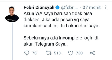 Whatsapp Mantan Jubir KPK Dibobol