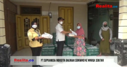 PT Supranusa Indogita Bagikan Sembako ke Warga Sekitar