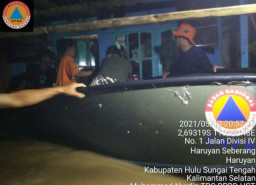 Sungai Satui dan Haruyan Akibatkan 2 Kabupaten di Kalsel Banjir