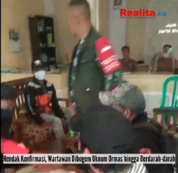Hendak Konfirmasi, Jurnalis Dibogem Oknum Ormas hingga Berdarah-darah