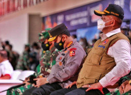 Tinjau Persiapan Penguatan Prokes Jelang PON XX, Ganip Warsito Tiba di Papua