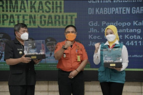 Capaian Sentra Vaksinasi BPBD di Garut Melebihi Target