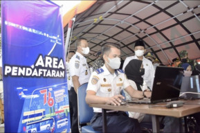 Menuju Vaksinasi 37 Juta Warga Jabar Dishub Gelar Vaksinasi bagi Pelaku Transportasi