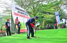 Gairahkan Semangat Berolahraga, Diresmikan Lapangan Gateball