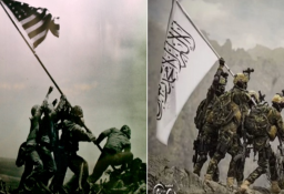 Taliban Tirukan Pose Iwo Jima, Biden Dituntut Mundur