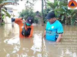16.811 Warga Kabupaten Ketapang Terendam Banjir