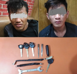 Asyik Naik Motor tanpa Nopol, Herman dan Kiki Diamankan Polisi