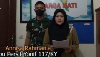 Istri Anggota TNI yang Nyanyi "Potong Bebek Angsa" Minta Maaf