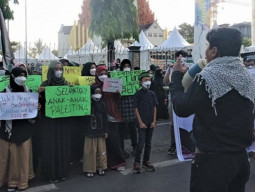 Demo Dukung Kemerdekaan Palestina di Makassar: Ini Bukan Soal Agama, tapi Kemanusiaan