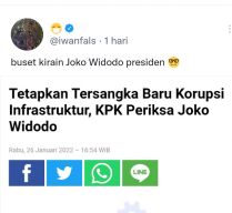 Joko Widodo Terseret Kasus Korupsi Bupati Tulungagung, Iwan Fals Kaget