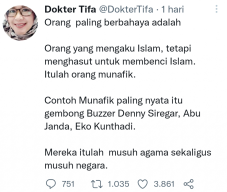 Abu Janda, Denny Siregar, Eko Kuntadi, Dituding sebagai Musuh Negara dan Agama