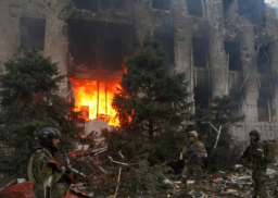 Kota Donbass, Ukraina Luluh Lantak Dihancurkan Rusia