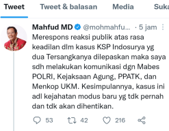Soal Dibebaskannya Bos Indosurya, Ini Kata Mahfud MD