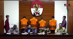 Rektor Unila, Wakil Rektor,  Ketua Senat Unila dan Pemberi Suap, Ditahan