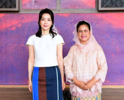 Foto bareng Ibu Negara Korsel, Iriana Jokowi Dituding Mirip Pembantu