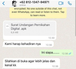 Pembuat Aplikasi Undangan Penipuan Berstatus Mahasiswa