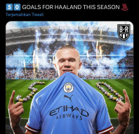Erling Haaland Tembus 50 Gol
