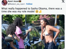 Pakai Bikini Sambil Merokok, Putri Barack Obama Dibilang Menjijikkan