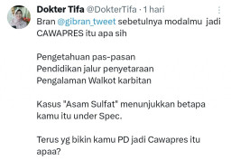 Dokter Tifa: Bran, Sebetulnya Modalmu Jadi Cawapres Itu Apa Sih?