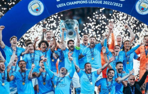 Juara Liga Champions, Manchester City Raih Trebel Winners
