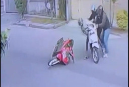 Dua Begal Dihajar Korbannya yang cuma Seorang Diri