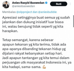 Videotron Kampanye  Diturunkan, Anies: Terima Kasih!