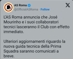 AS Roma Pecat Jose Mourinho