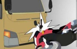 Motor Ditabrak Truk, Pasutri Tewas